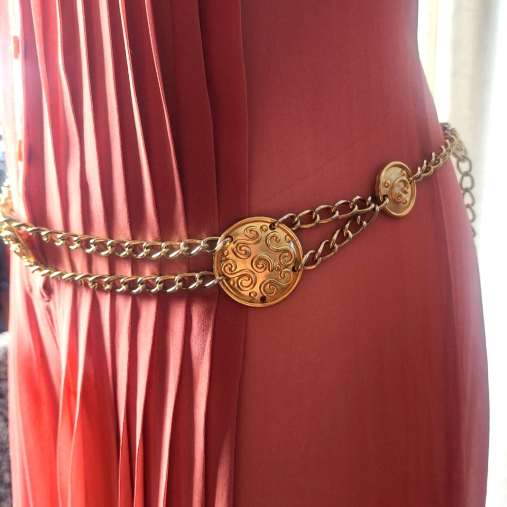 Gold medallion belt